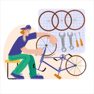 como reparar uma bicicleta